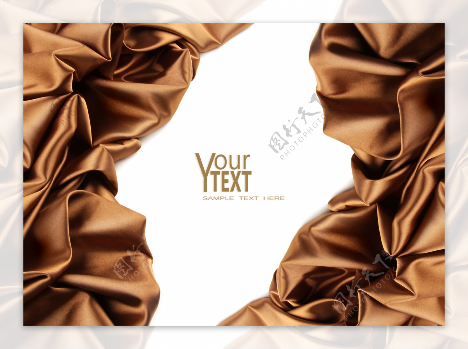 巧克力色的丝绸背景素材图片