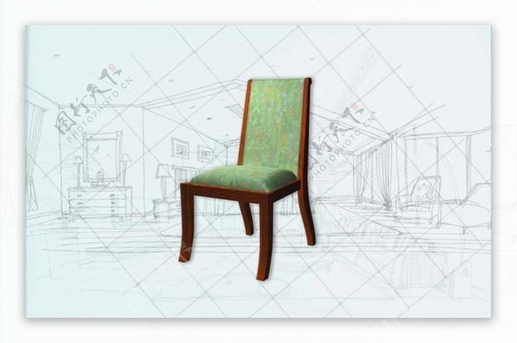 国际主义家具椅子0423D模型