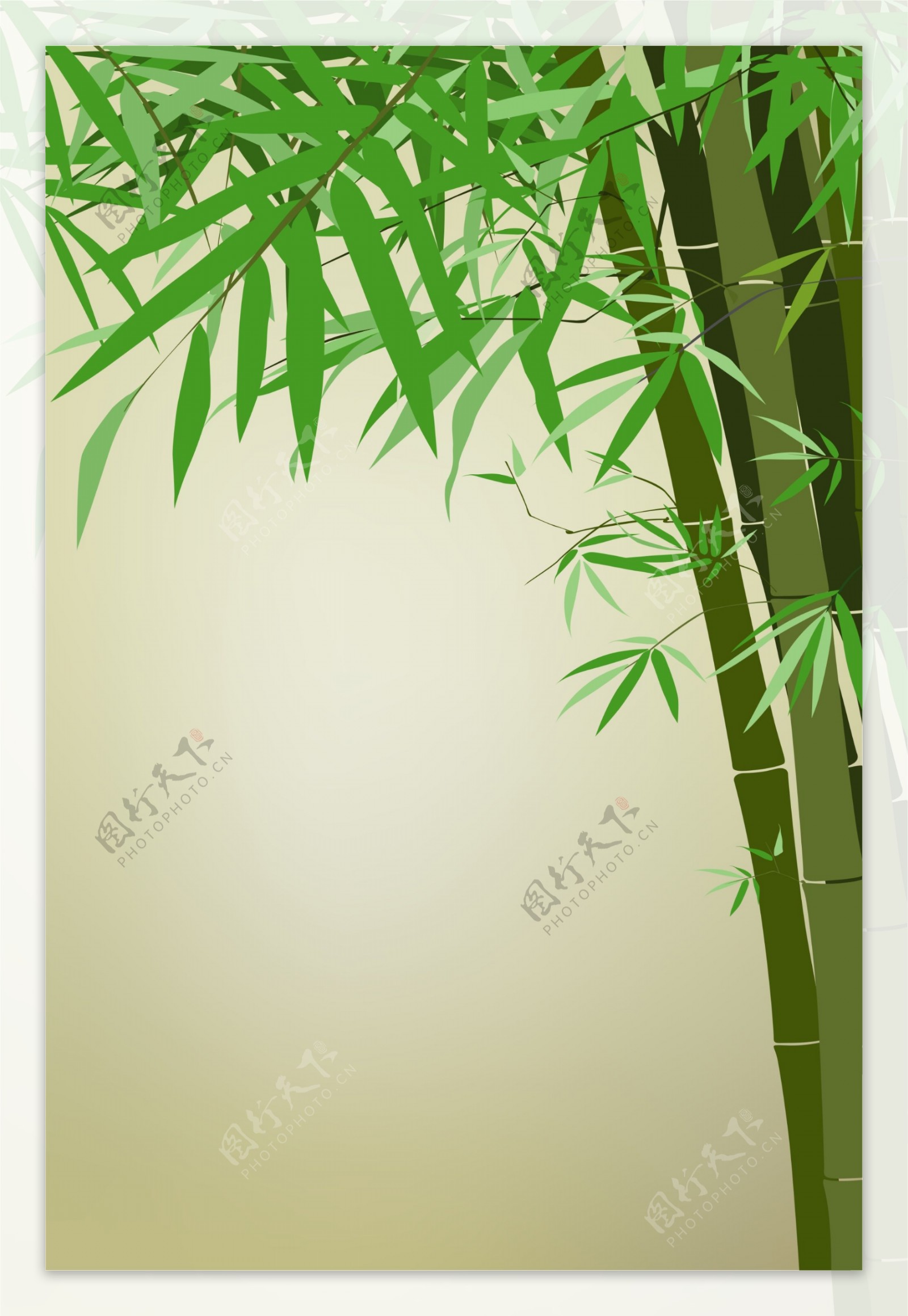 矢量端午节粽子主图首页海报背景小元素竹子