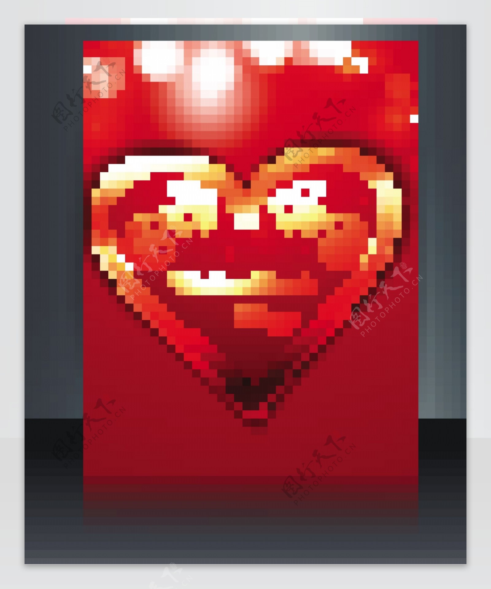矢量插图情人节手册模板心脏彩色背景
