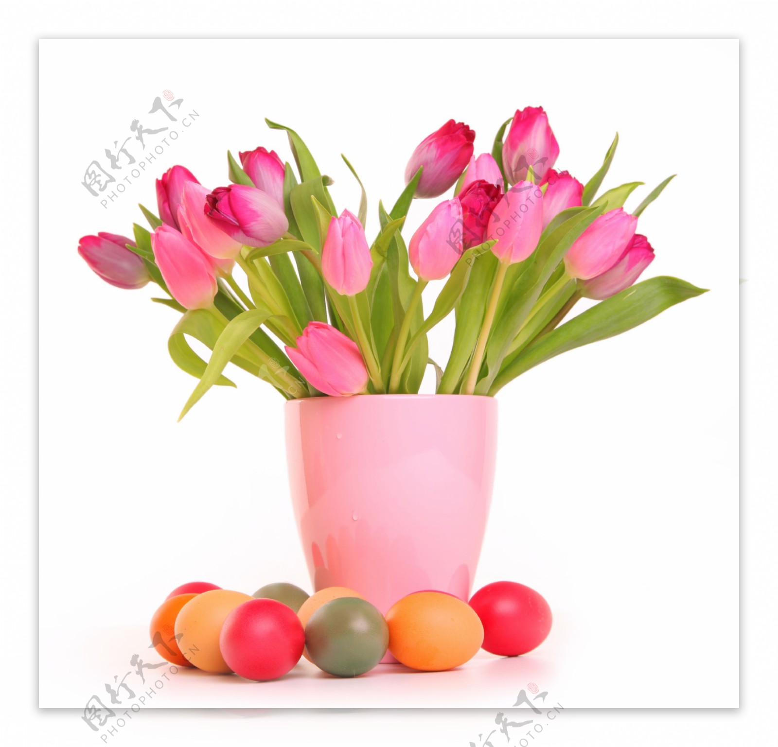 花盆与复活节彩蛋图片