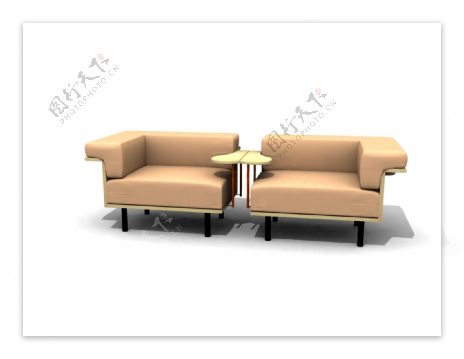 公装家具之公共座椅0653D模型