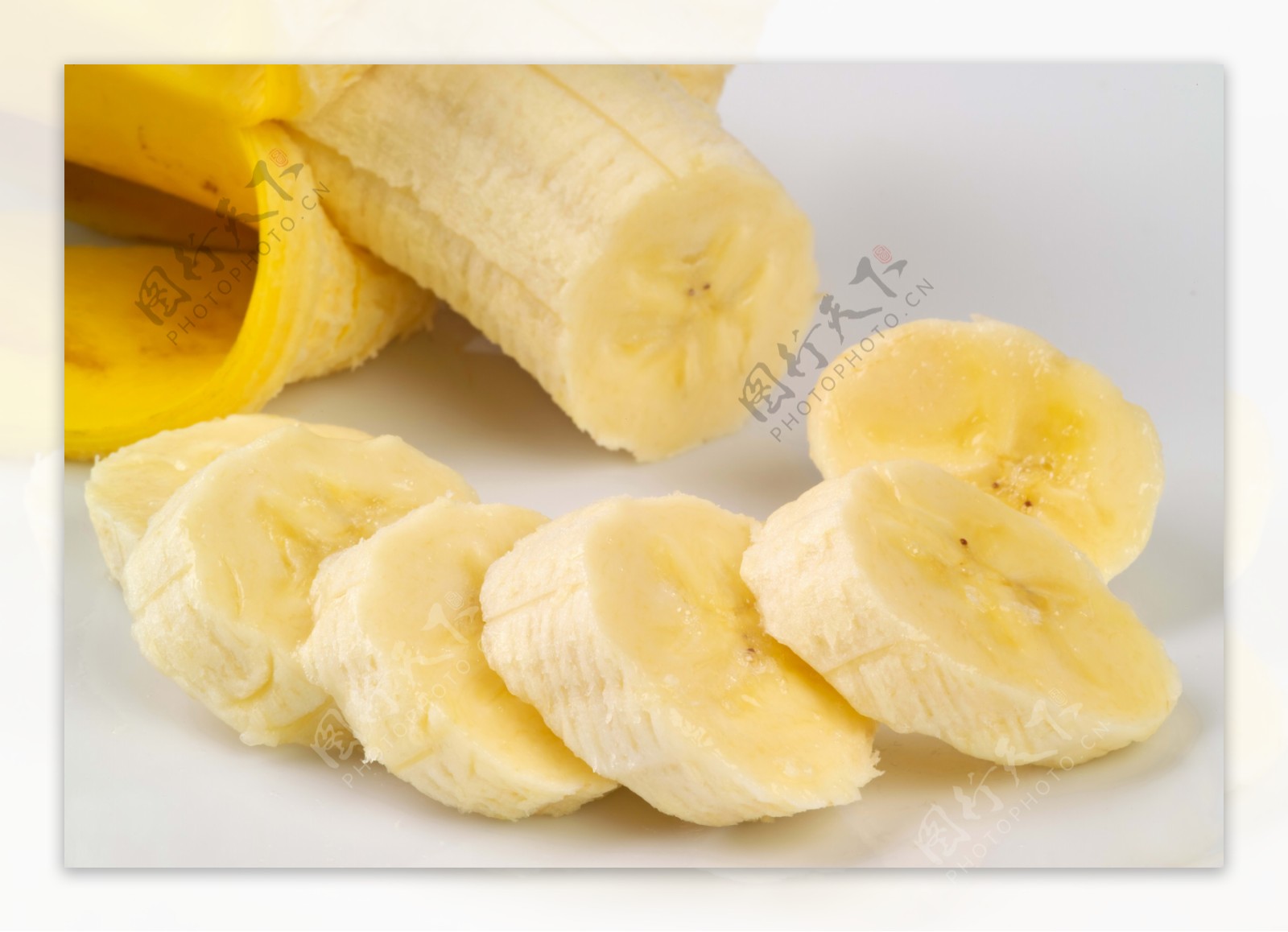新鲜香蕉片图片