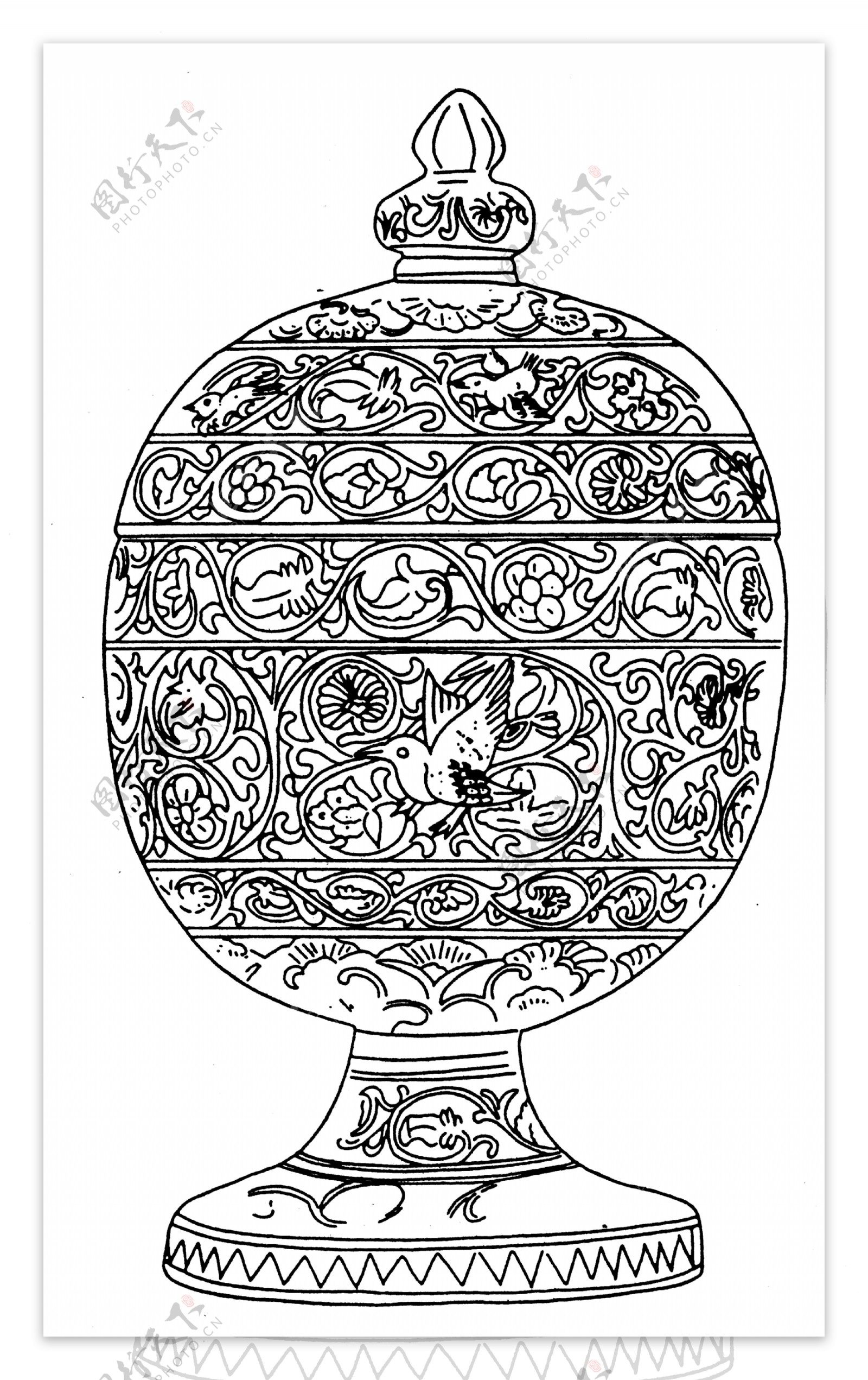 古代器物图案隋唐五代图案中国传统图案293
