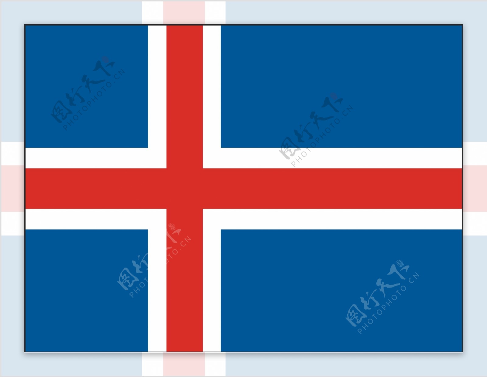 矢量冰岛国旗