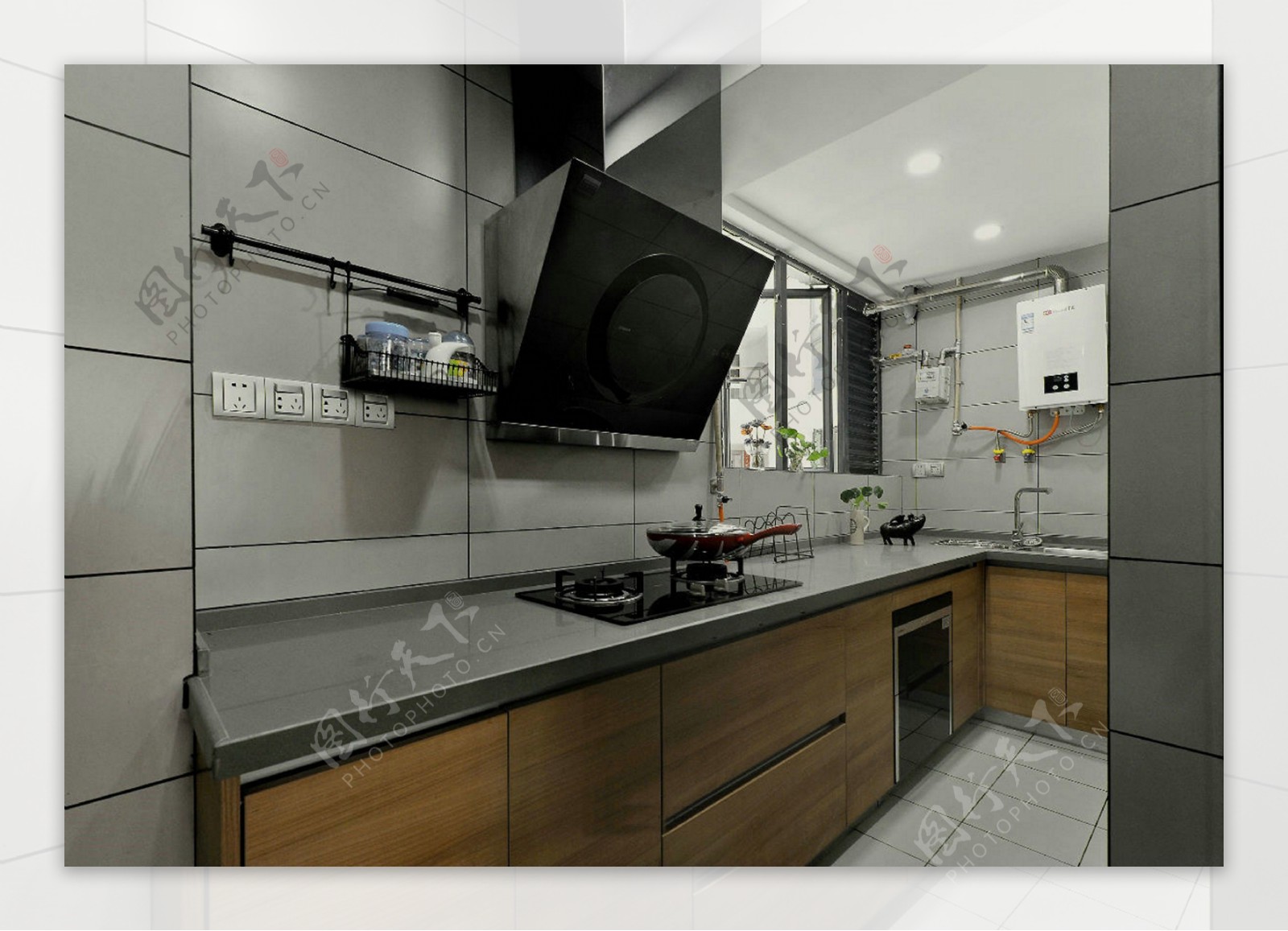 现代简约室内厨房设计图