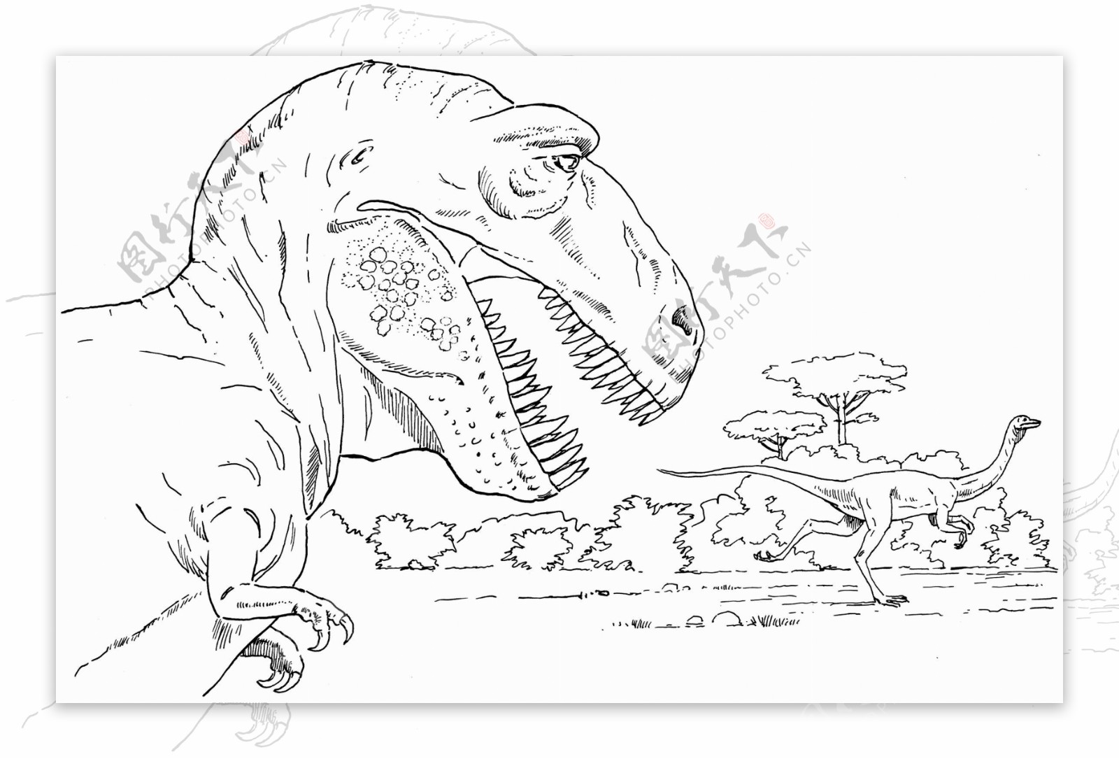 恐龙素描