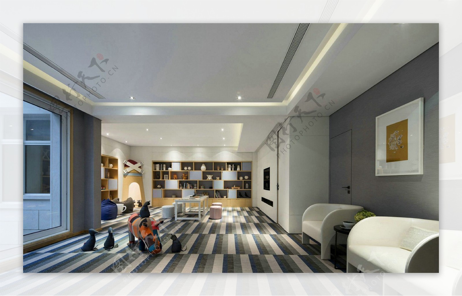 现代室内创意地板瓷砖设计图