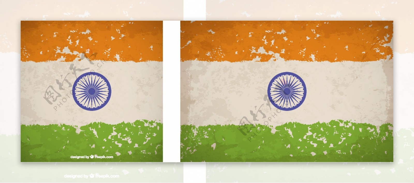 蹩脚的印度共和国国旗日背景
