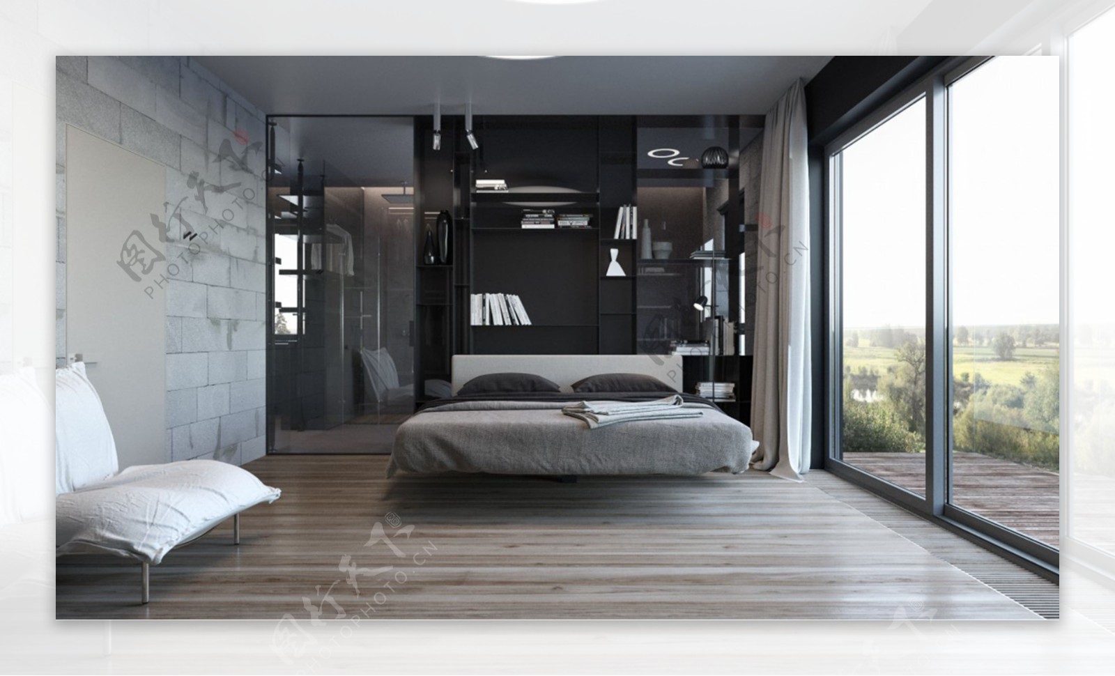 创意卧室大床设计图