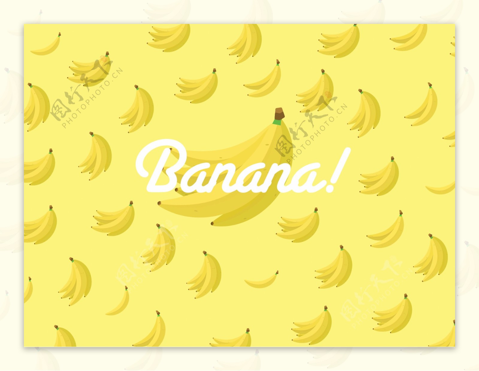 香蕉图案背景
