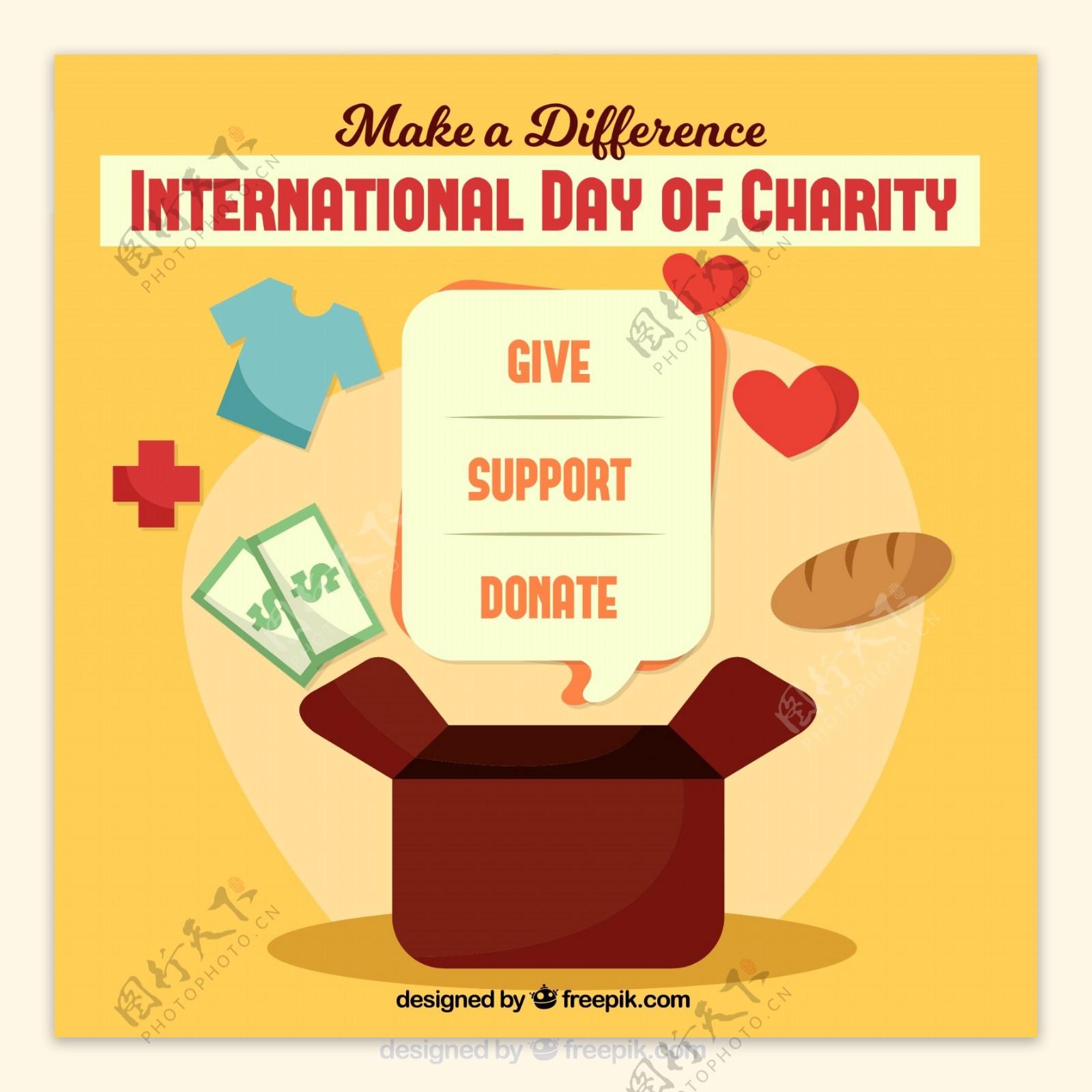 慈善背景国际日