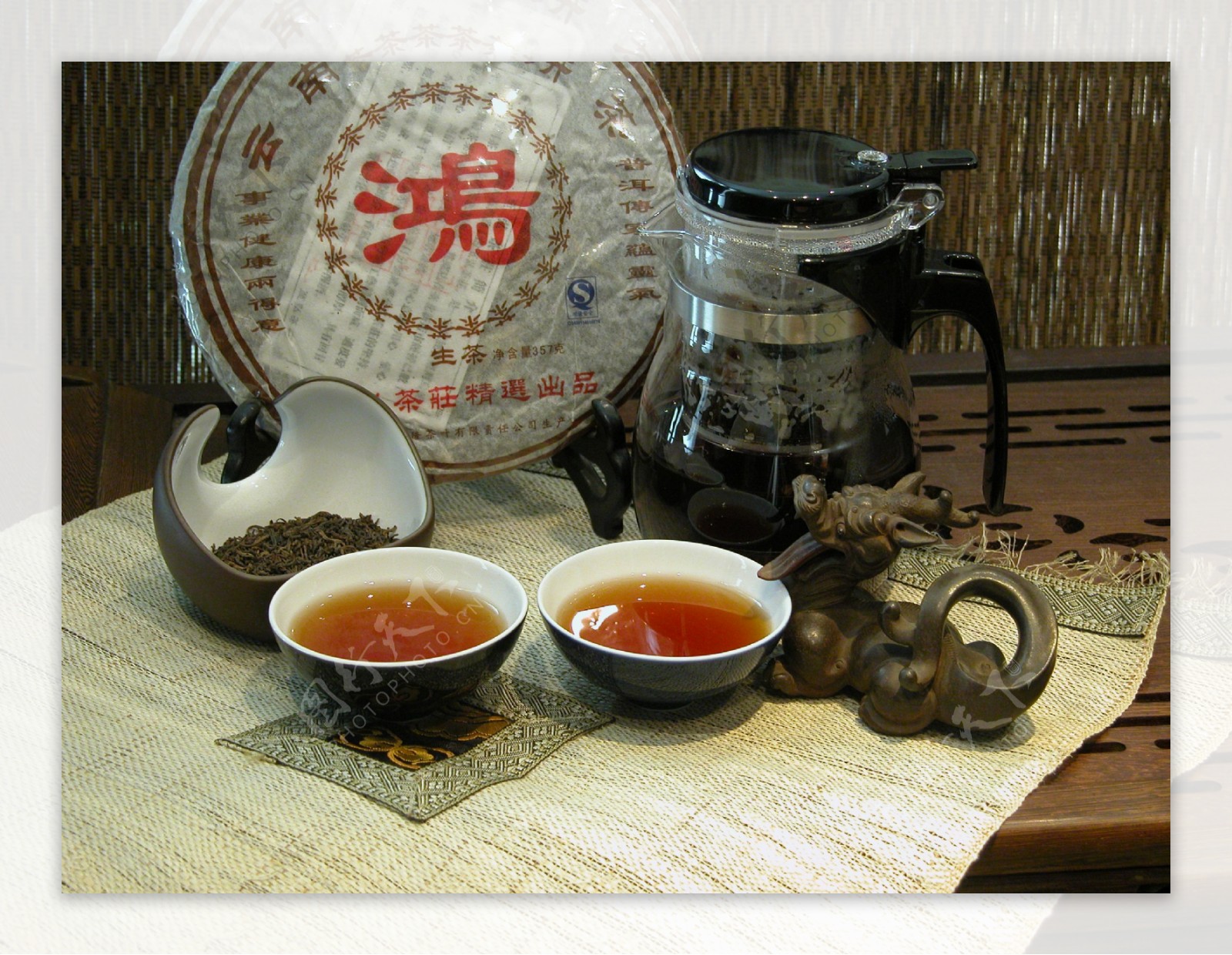 茶茶具普洱茶图片