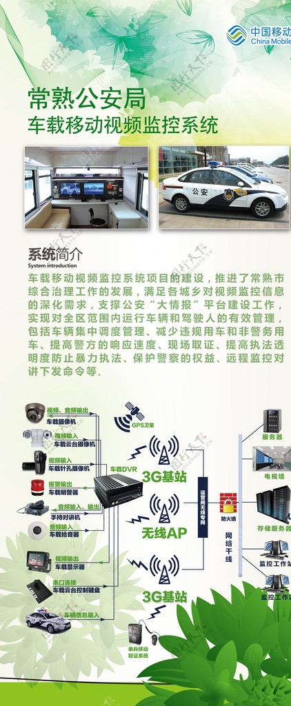 中国移动车载移动视频监控系统
