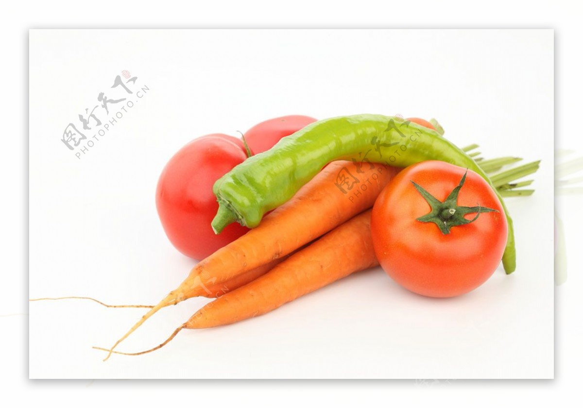 胡萝卜和西红柿图片