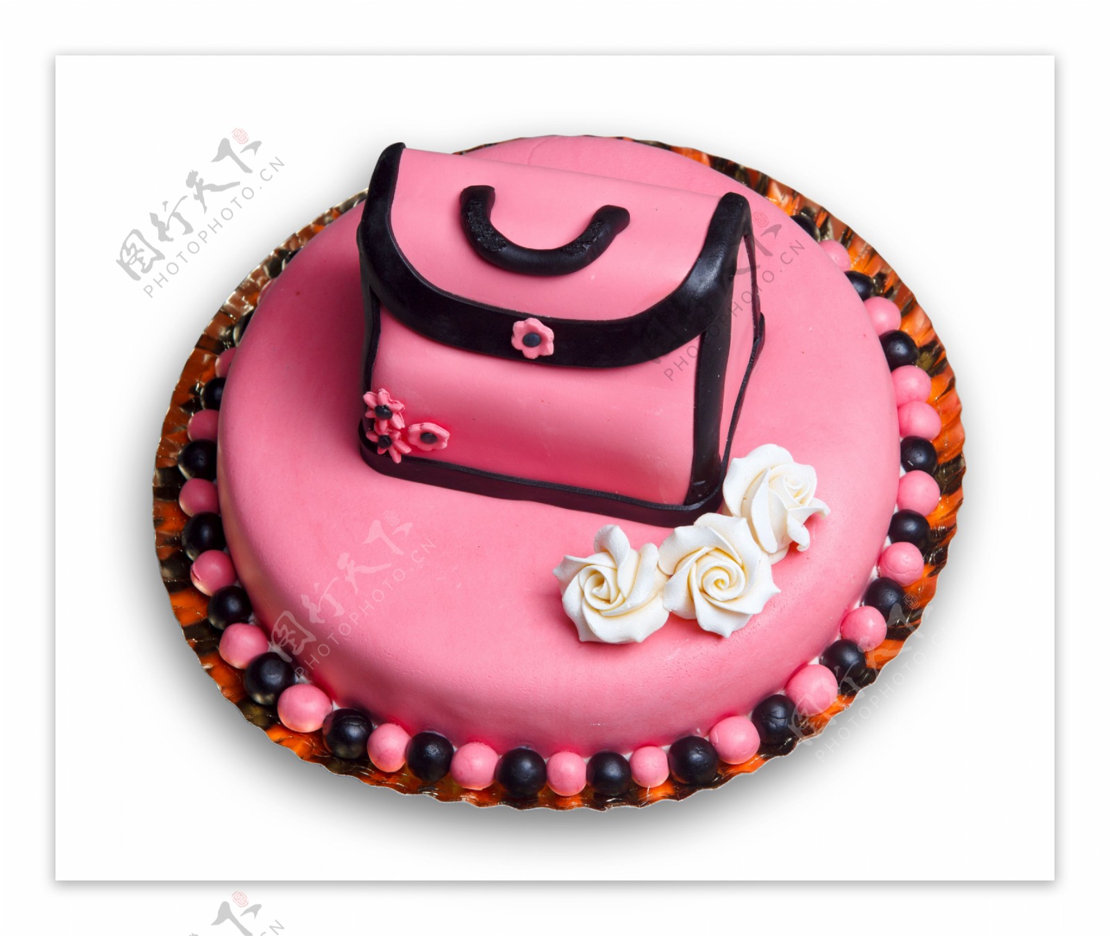 包包红色生日蛋糕图片