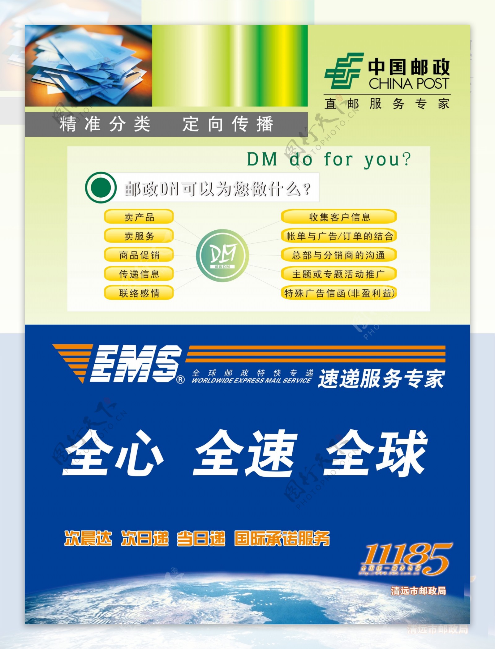 中国邮政EMS快递邮政DM