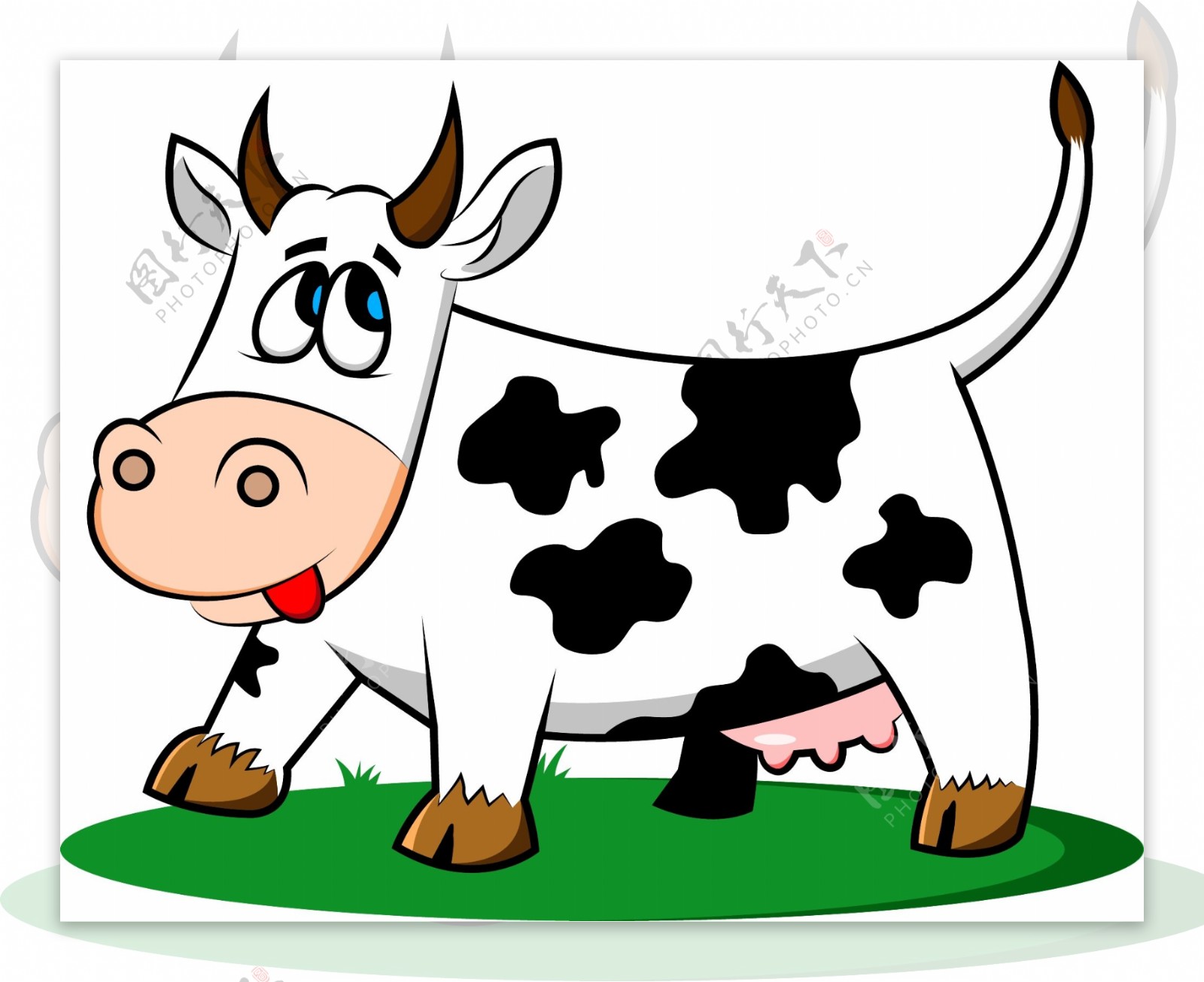卡通奶牛素材设计