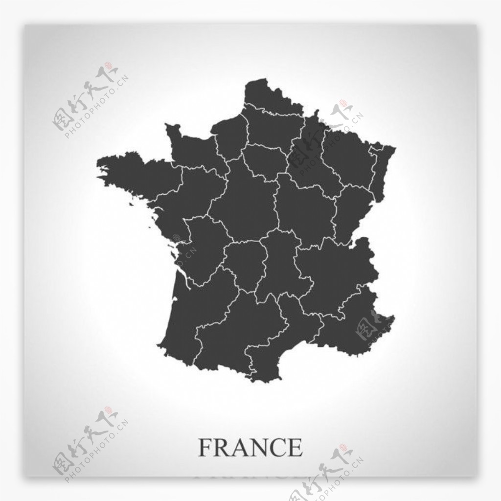 法国国家地图图片