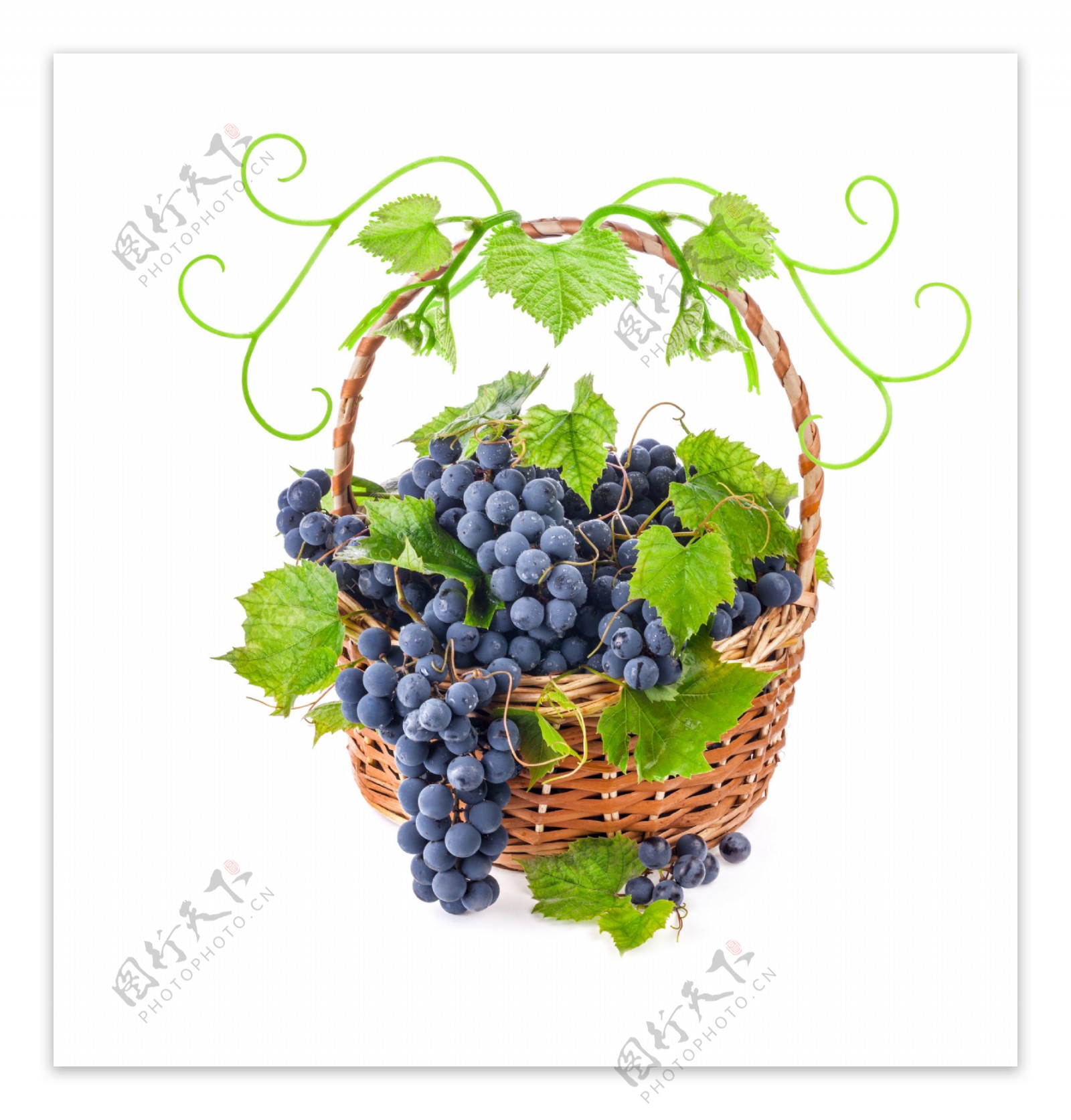 水果篮子里的葡萄