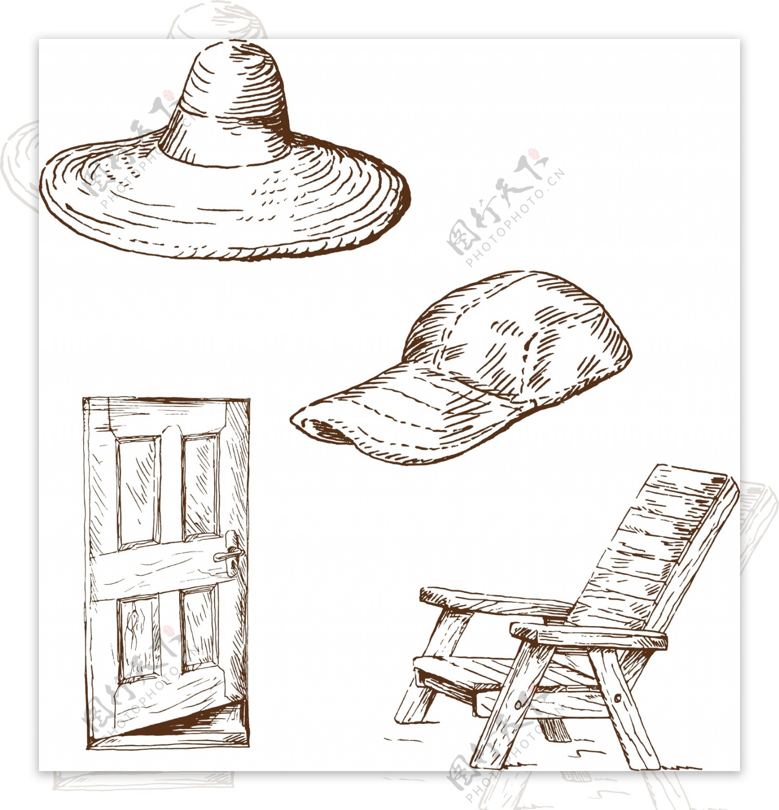 欧式帽子门窗躺椅图片