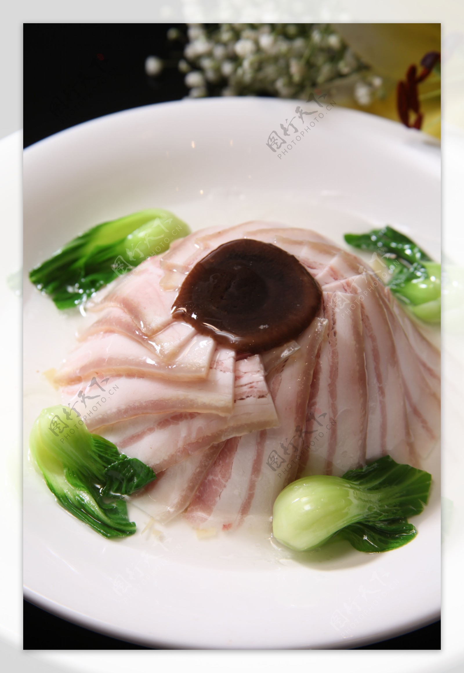 沪江鲜肉蒸百叶图片