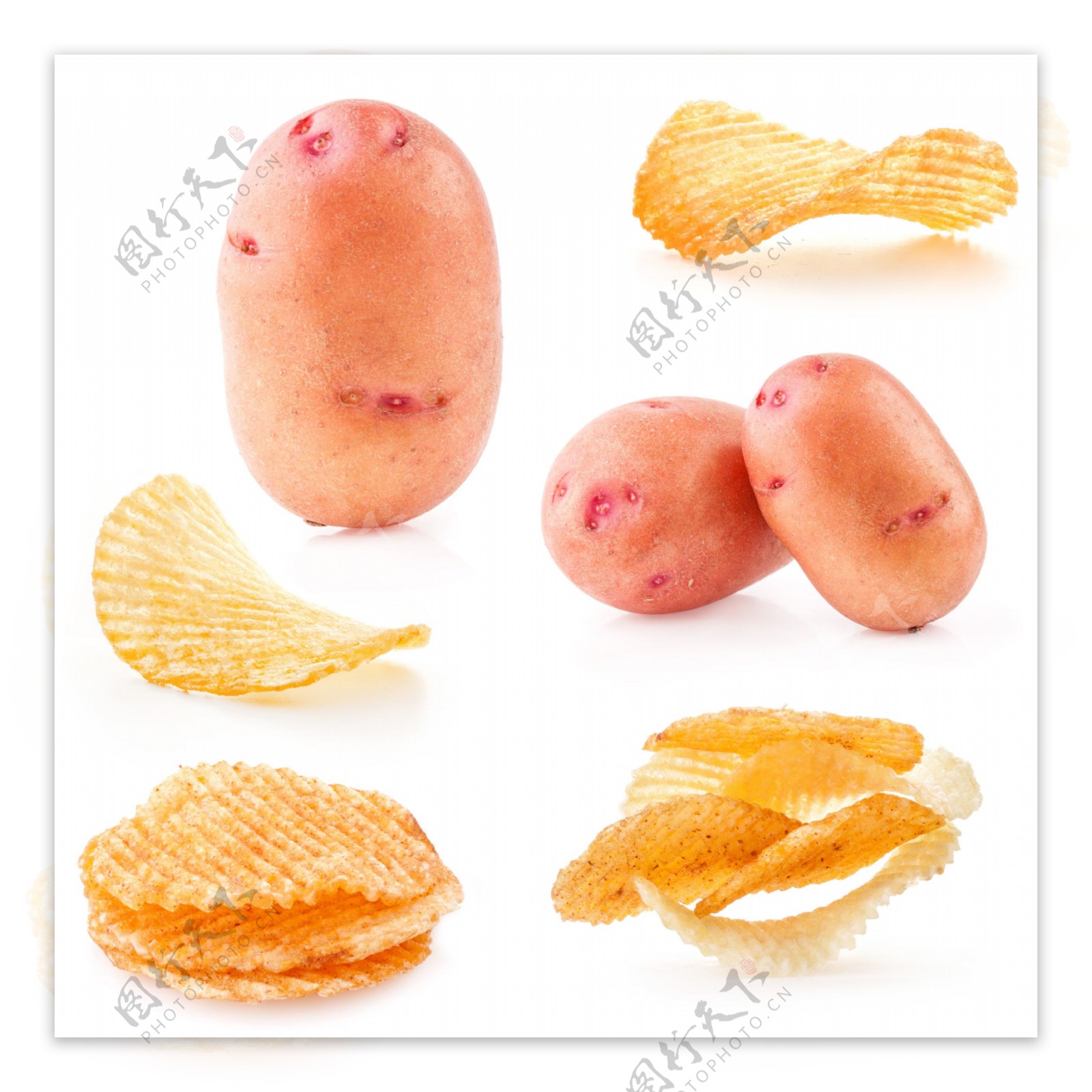 土豆和薯片