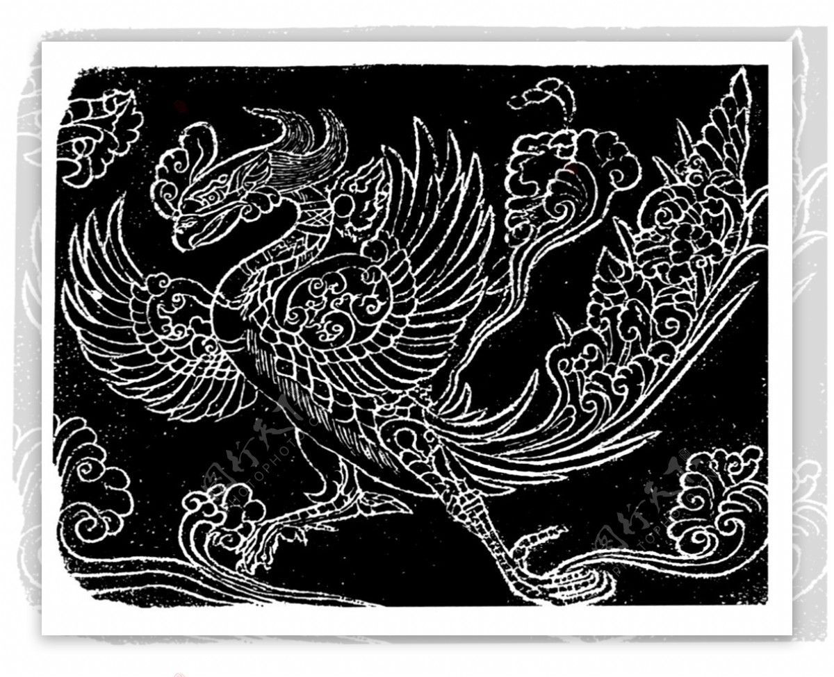 凤纹图案吉祥图案中国传统图案凤凰图案0270