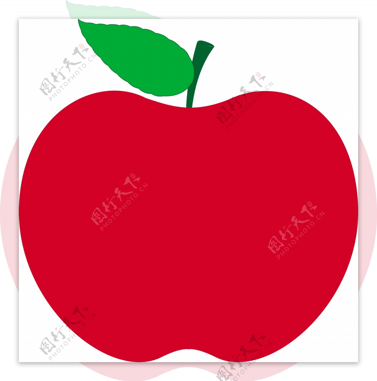 红苹果形状