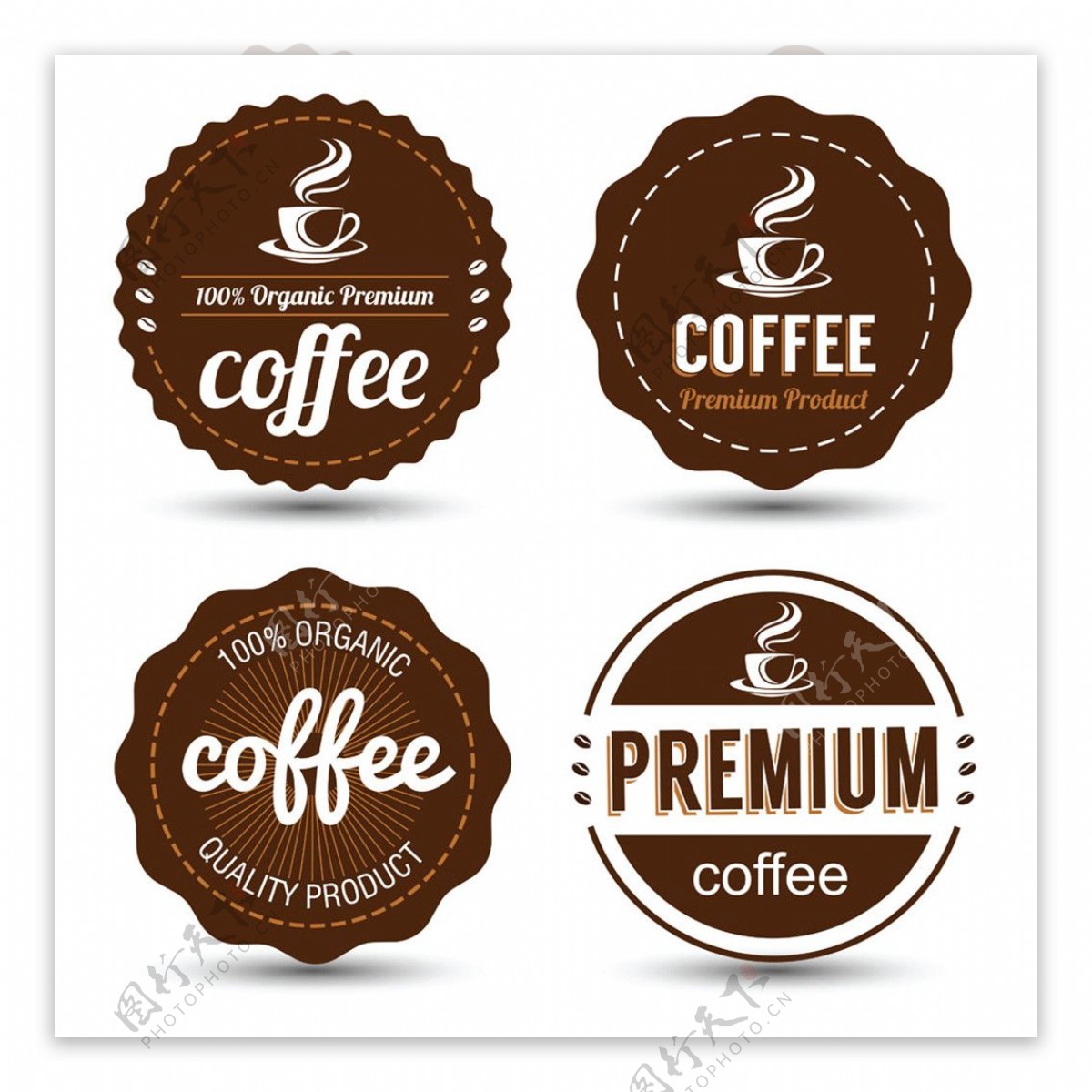 创意咖啡标签设计图片