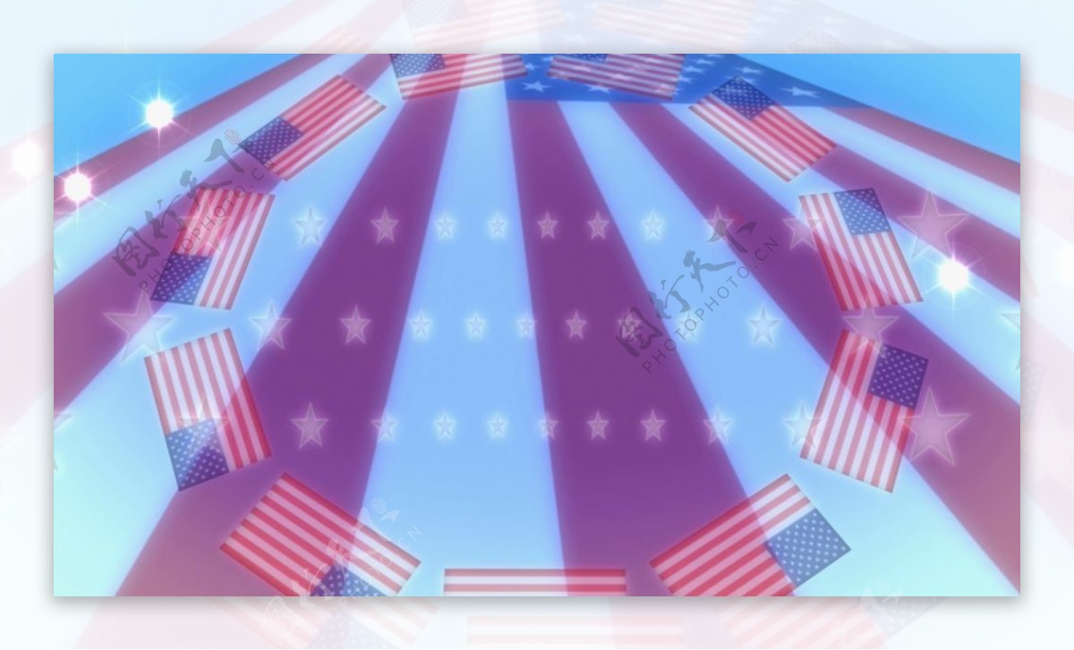 美国国旗元素视频设计