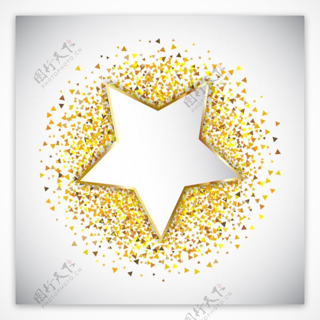 黄色星星创意素材