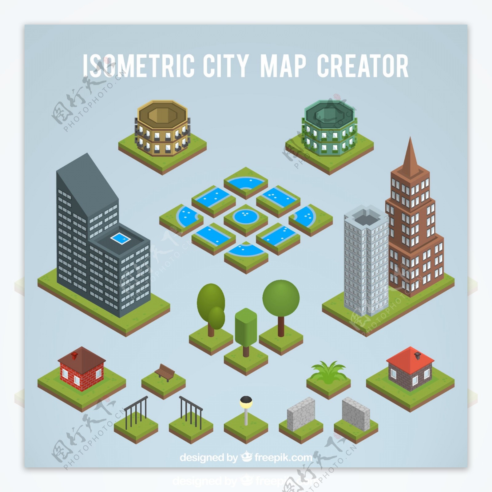创建一个等距城市地图