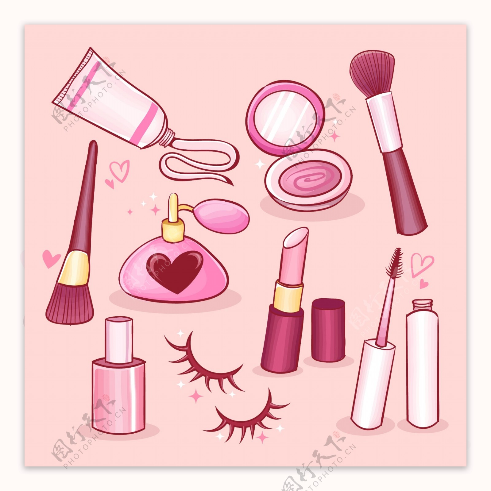美容化妆品元素