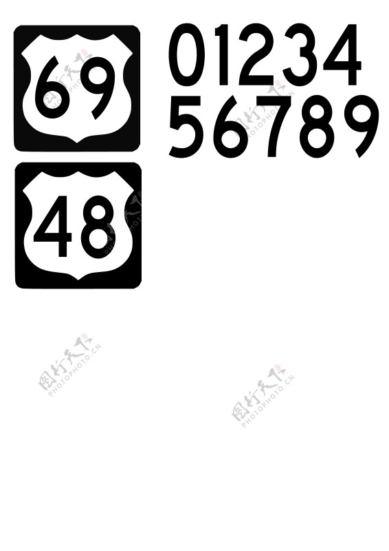 美国公路标志