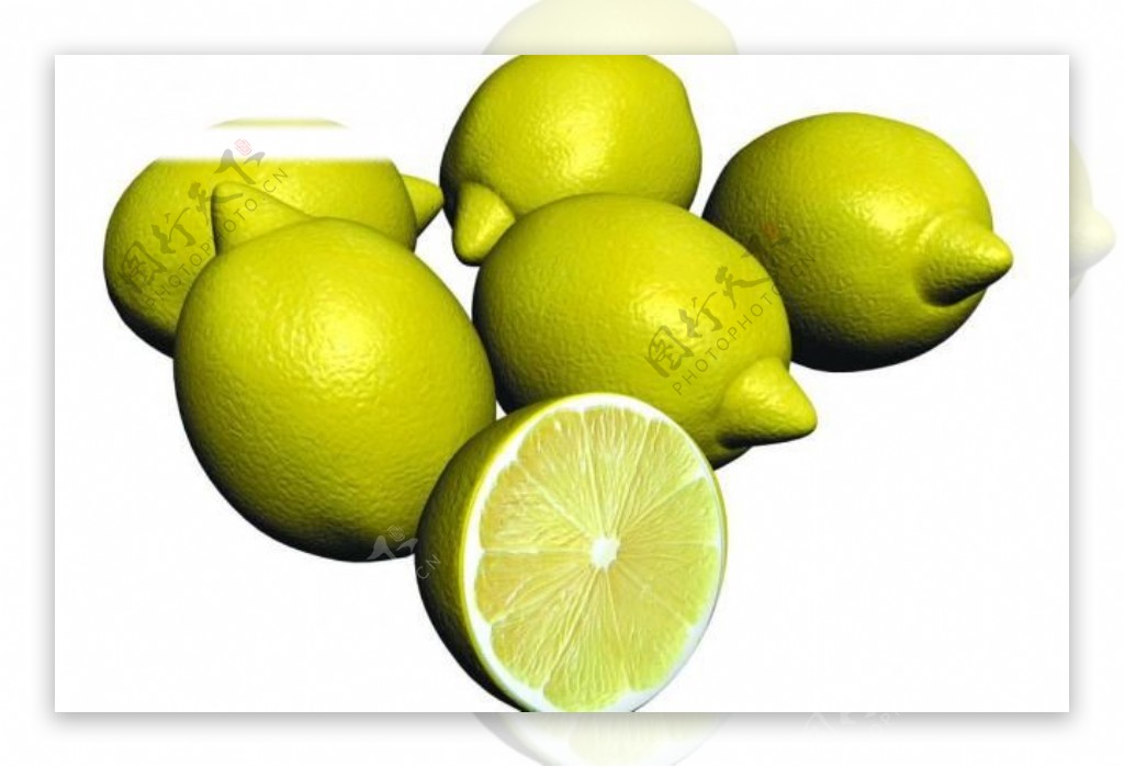 柠檬模型图片