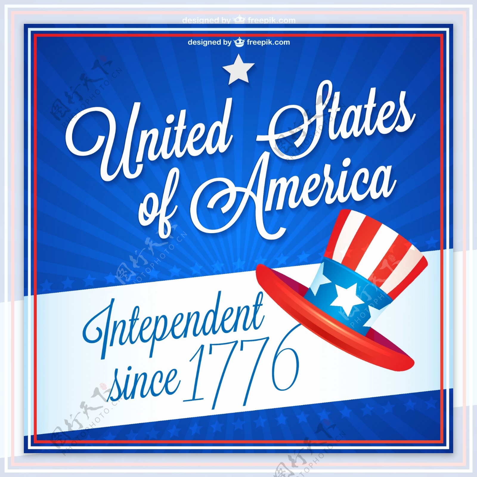 美国独立纪念日背景