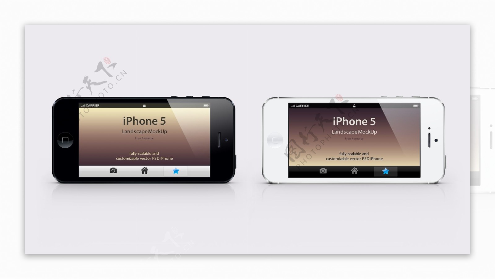 iphone5侧放模版图片