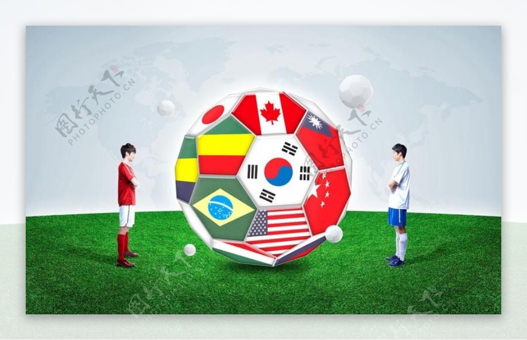 球场对决世界杯海报设计PSD素材