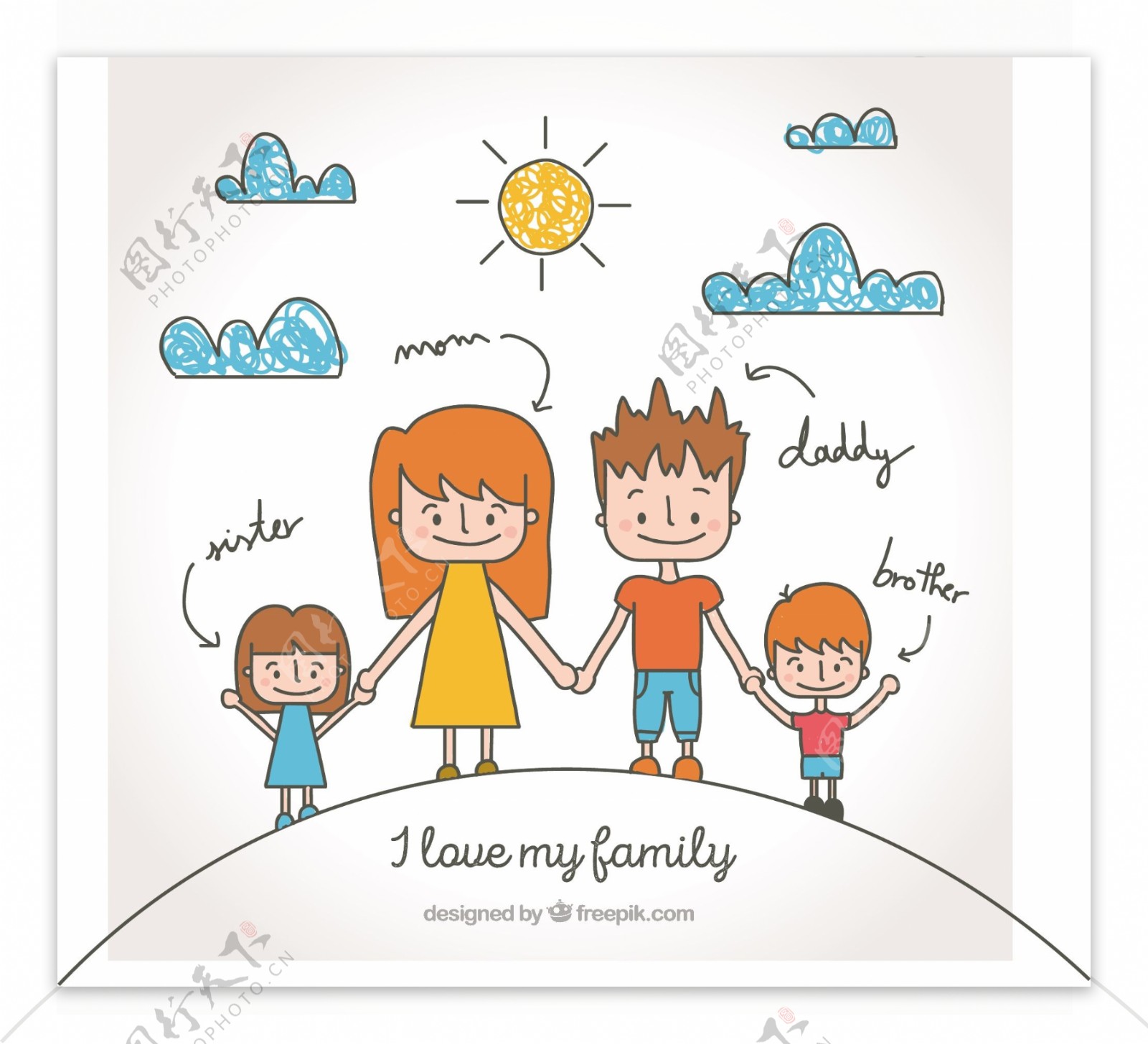 家庭背景素描