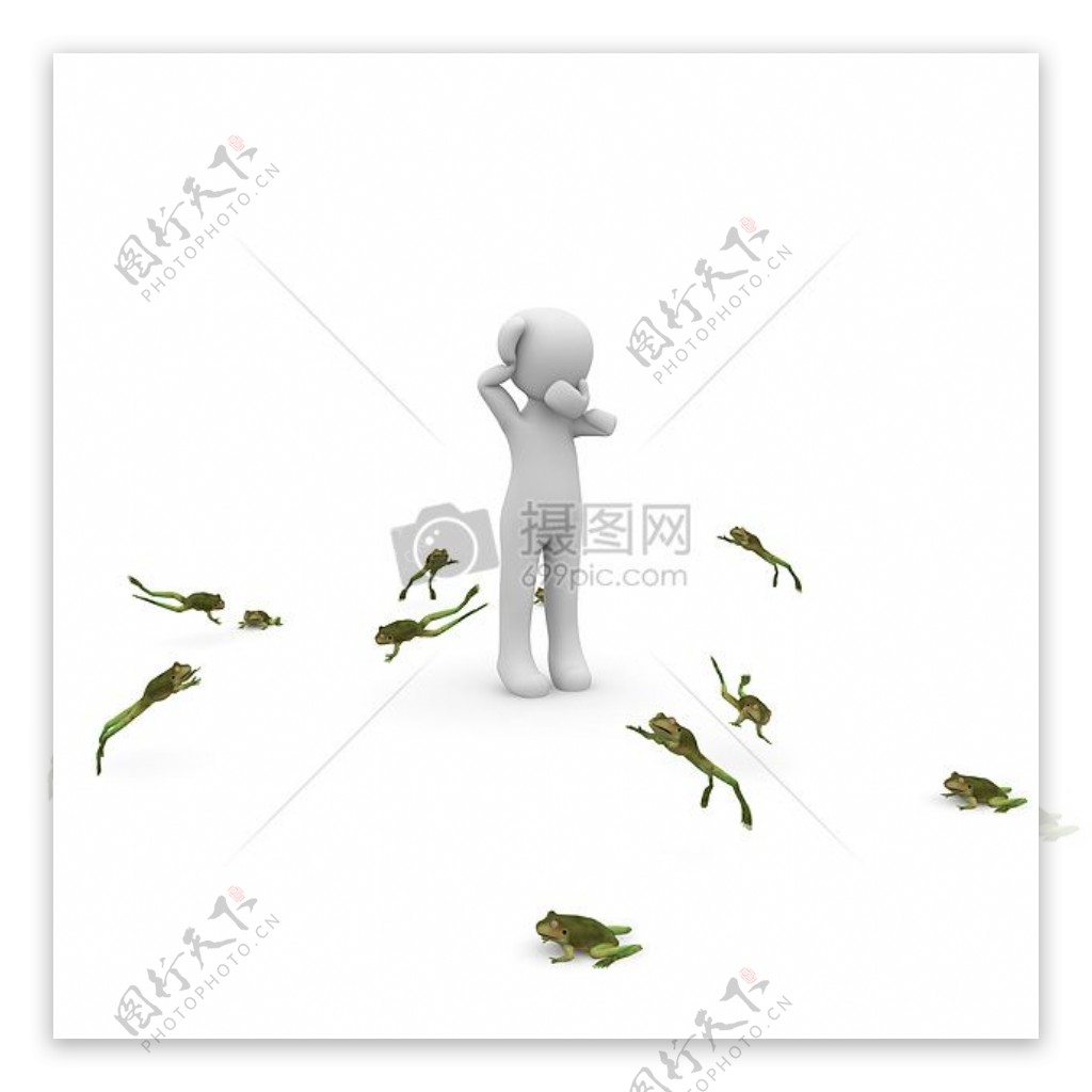 3D小人和青蛙