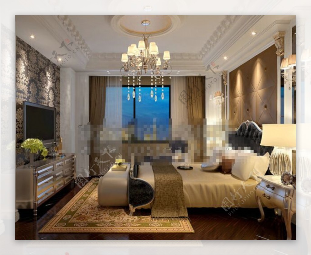 家居设计卧室效果图设计3d图片模板