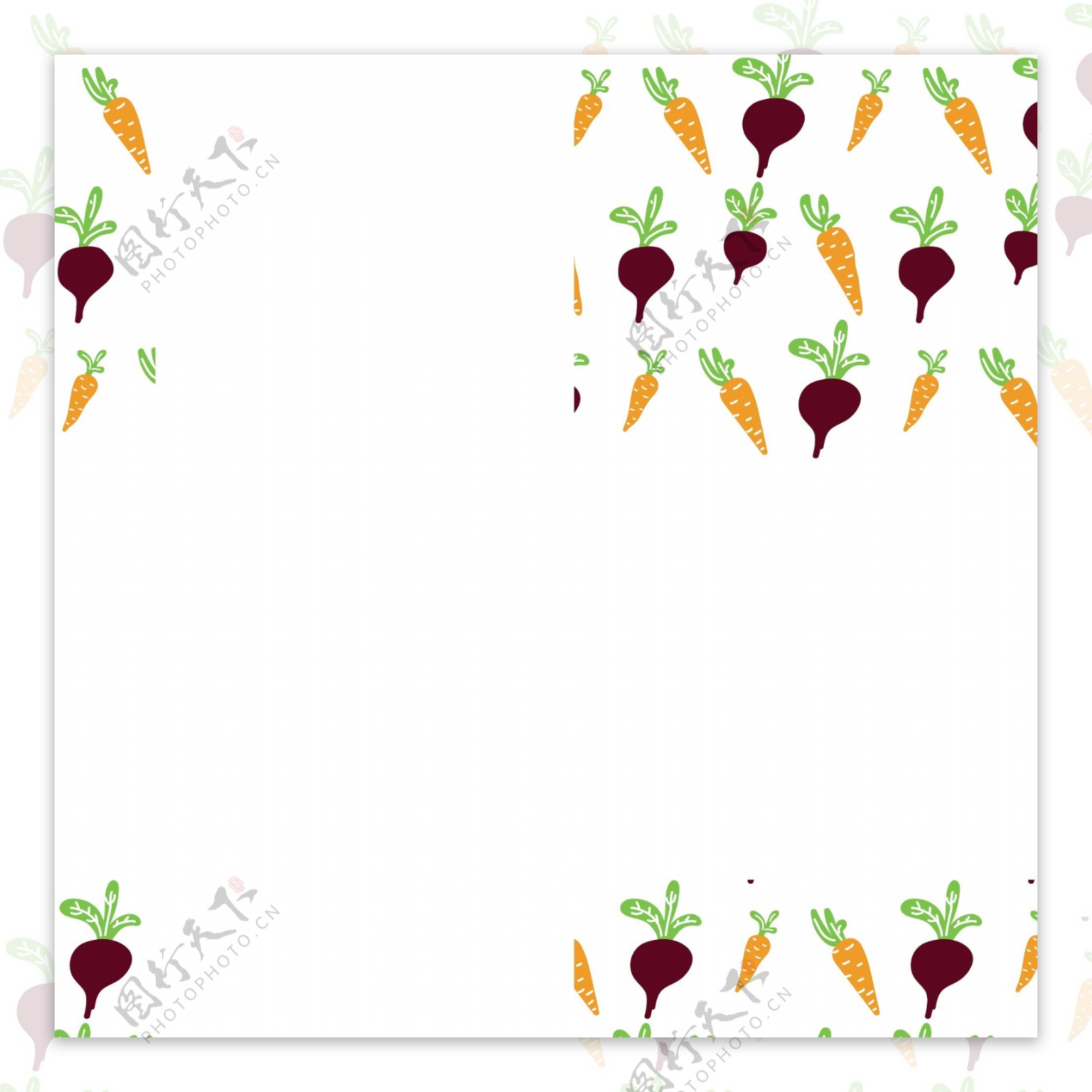简单的蔬菜图案背景矢量素材