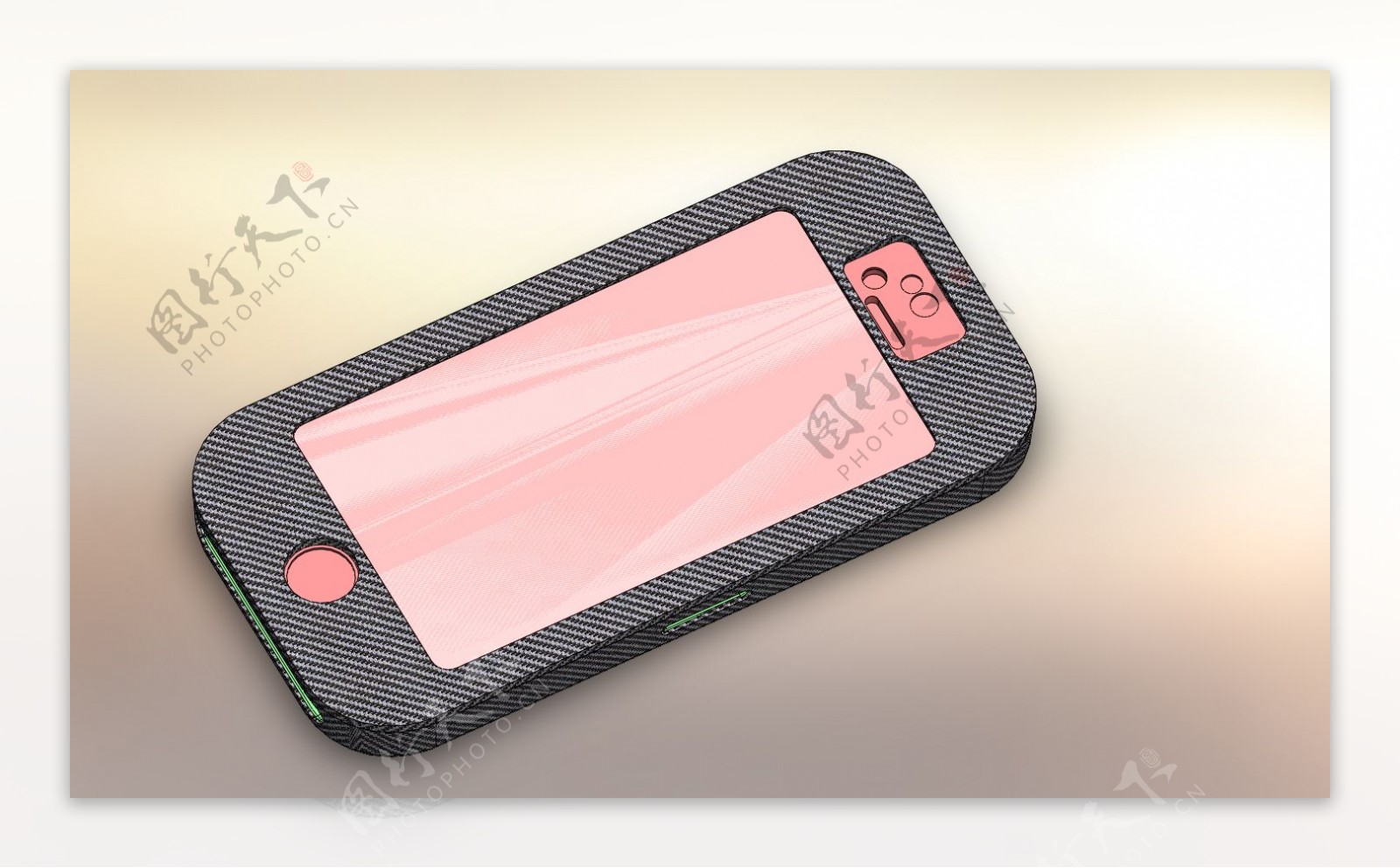 iPhone5覆盖在碳纤维设计