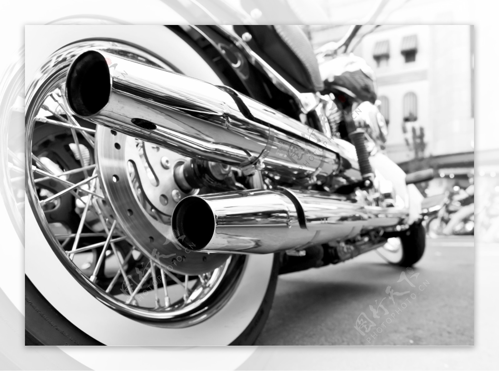 摩托车排气筒图片