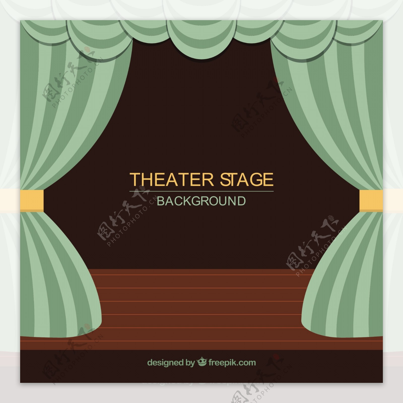 剧场舞台背景与窗帘