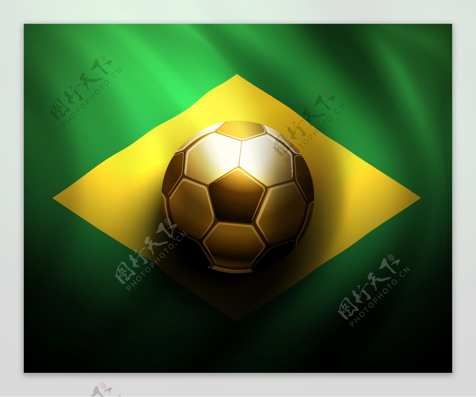 金色足球世界杯标志背景