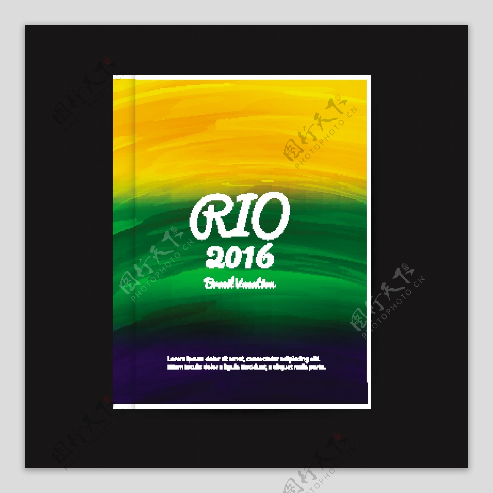 rio里约巴西奥运会水彩背景