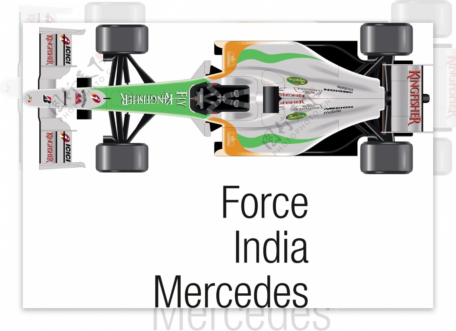 F1赛车矢量图