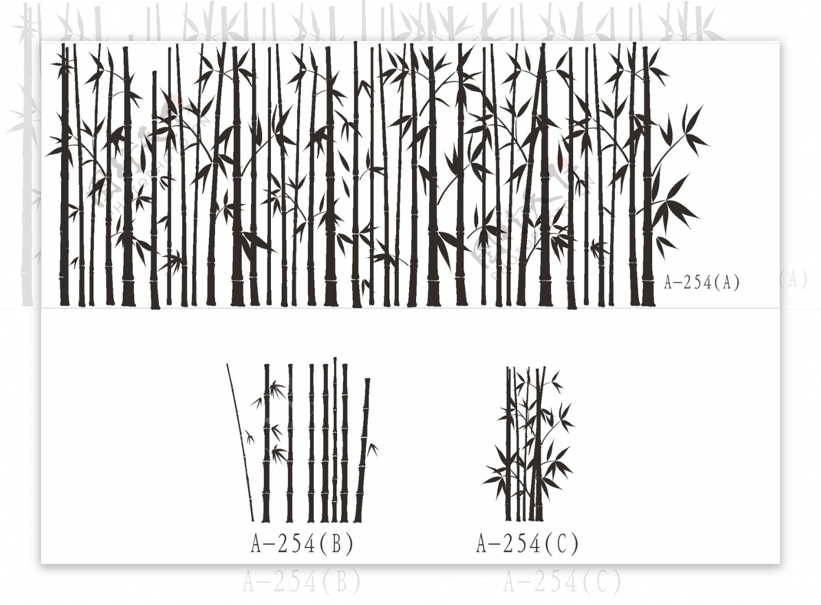 竹子竹林矢量图